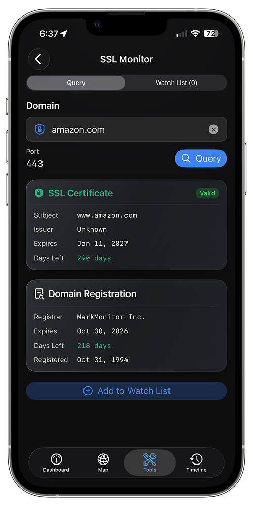 SSL inspector