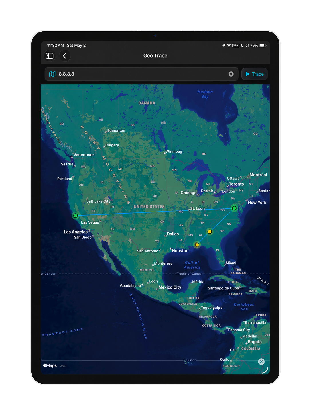 iPad Geo Trace